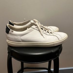 White Men’s Common Projects Low Sneakers Size 42